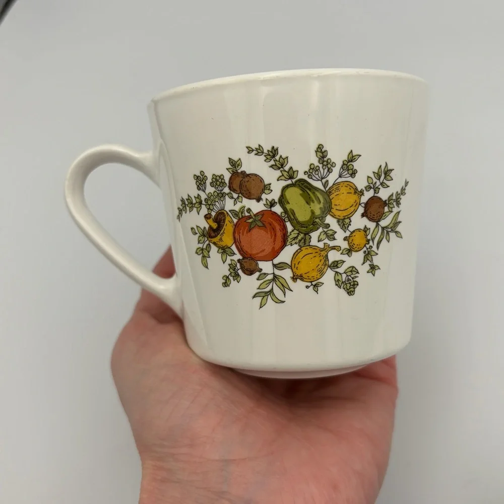 Vintage Corning Spice of Life Coffee Cups Set of 2 Boho Retro Cottagecore Granny - Picture 6 of 9